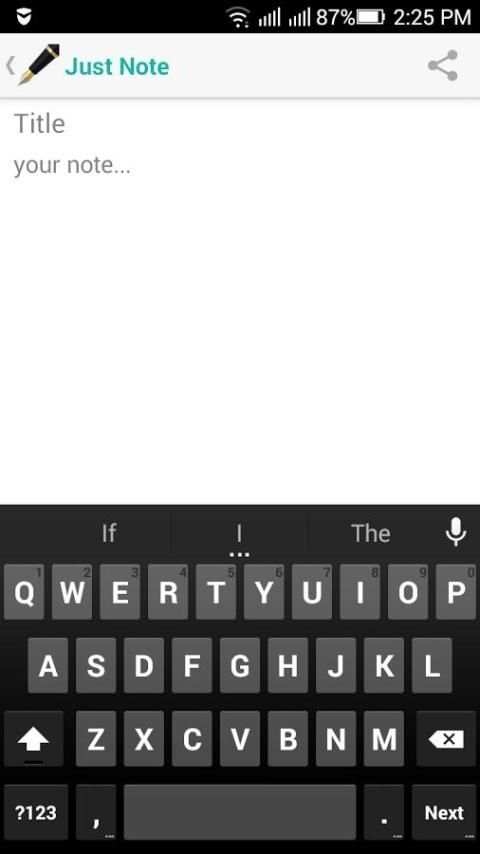 Android SimpleNotepad स्क्रीनशॉट 2