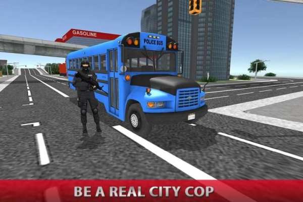 Polisi bus chase: crime kota screenshot 1