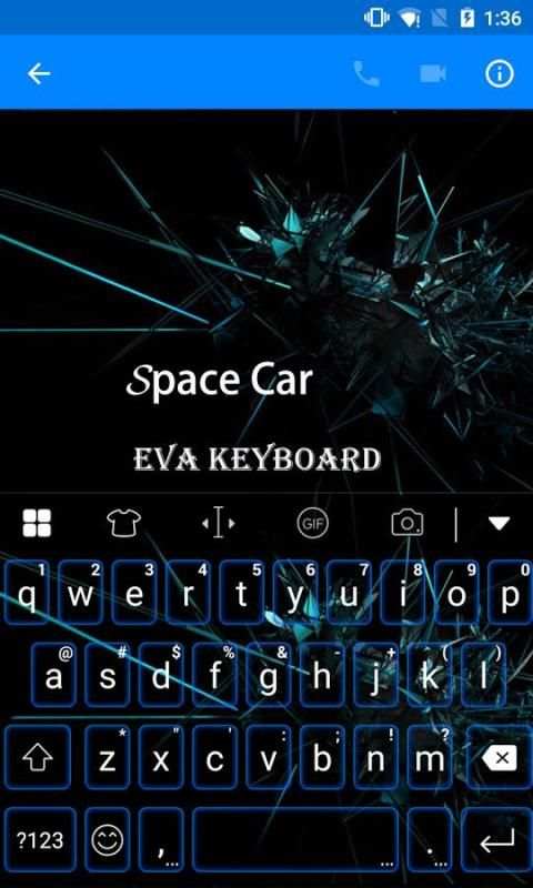 Space Car Emoticons Keyboard скриншот 3