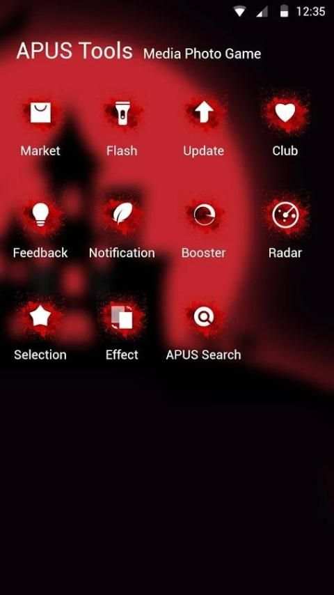 Vampire night theme for APUS скриншот 1