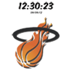 Digital Clock Miami Heat иконка