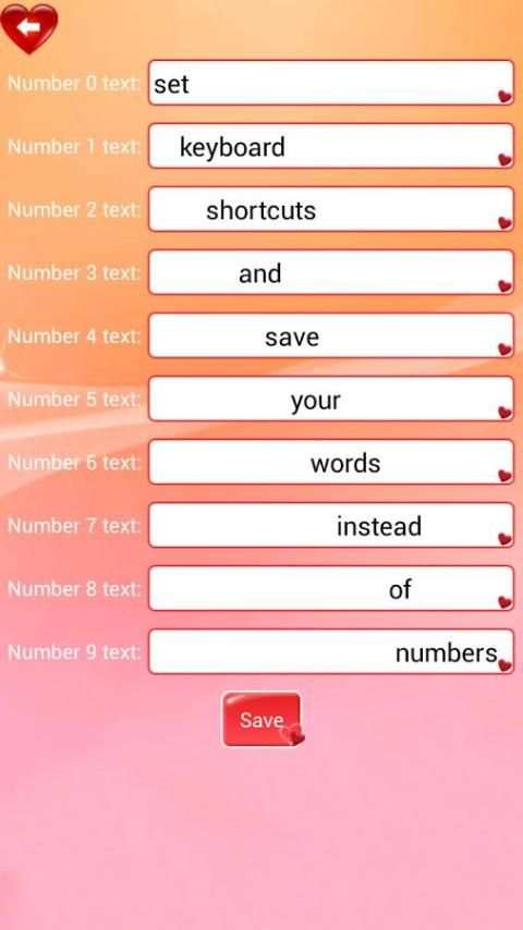 Love Hearts Keyboard Changer screenshot 1