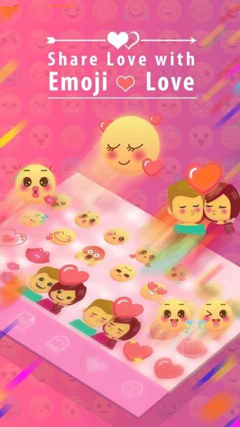 Emoji Love for iKeyboard screenshot 2