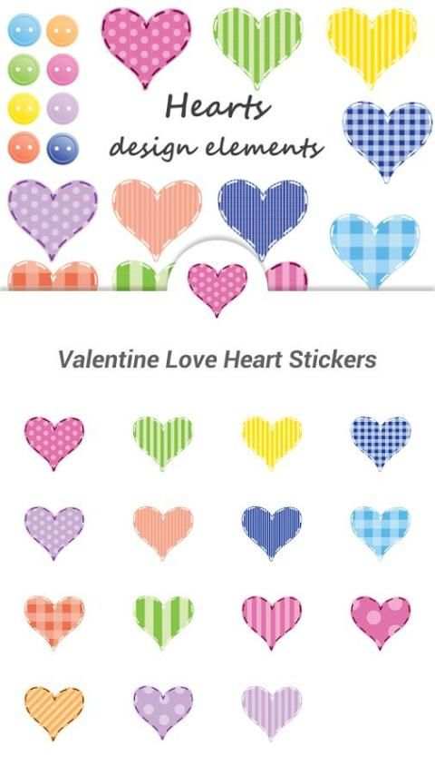 Valentine Love Heart Stickers screenshot 9