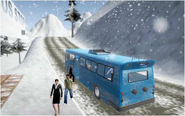 Euro Bus 4x4 Snow Hill Climb screenshot 2