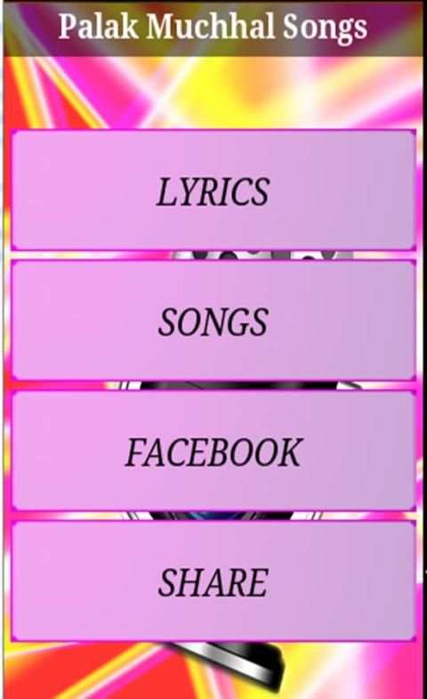 Palak Muchhal Songs स्क्रीनशॉट 1