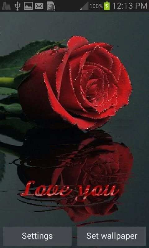 Shining Rose Live Wallpaper скриншот 3