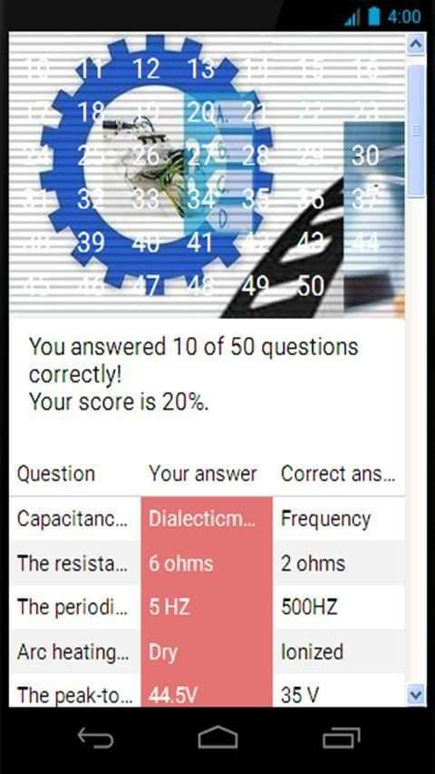 Electrical Quiz screenshot 2