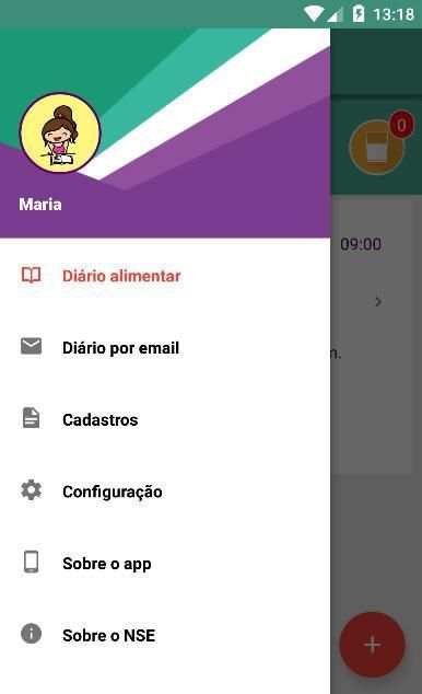 NSE Diário Alimentar screenshot 1