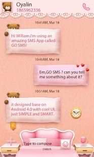 Tema SMS Teddy Bear Imut screenshot 4