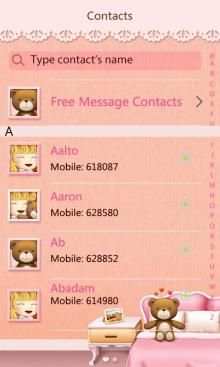 Tema SMS Teddy Bear Imut screenshot 3