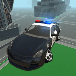 Futuristic Flying Police Car أيقونة