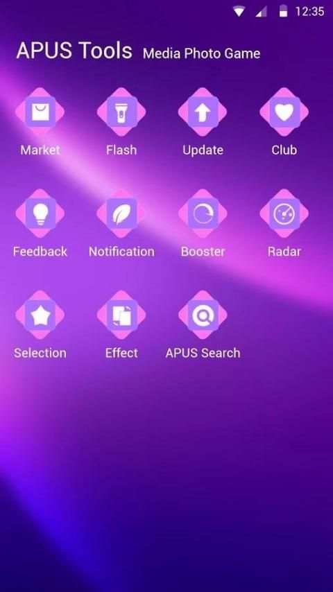 Purple dream theme for APUS screenshot 1