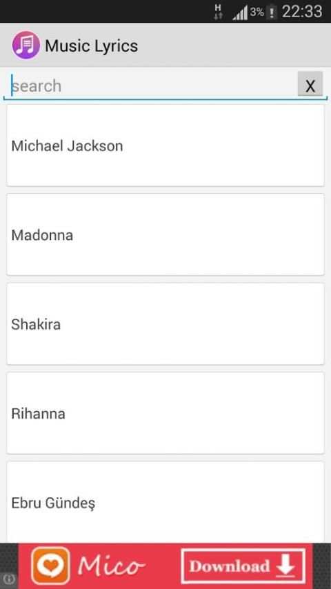 Song Lyrics Finder 3 تصوير الشاشة