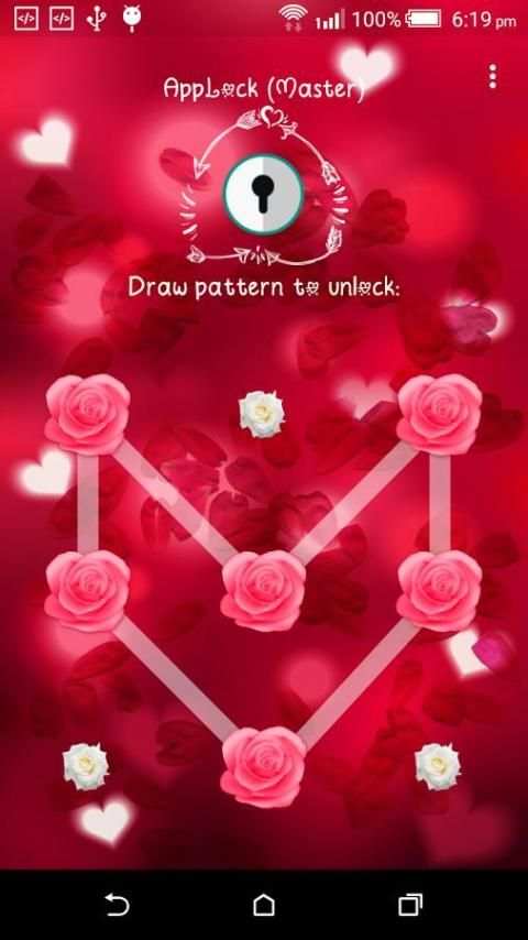 App Lock : Theme Rose 3 تصوير الشاشة