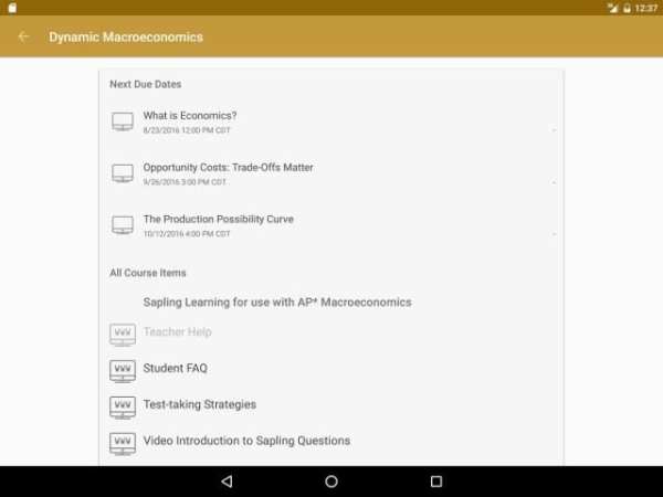 Sapling Learning скриншот 2