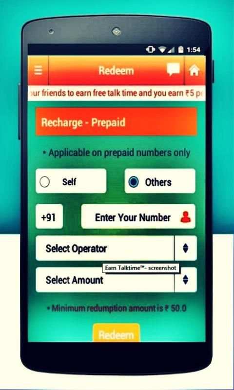 Earn Talktime New™ स्क्रीनशॉट 1