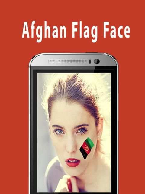 Flag Face Photo Frame AFGHAN screenshot 2