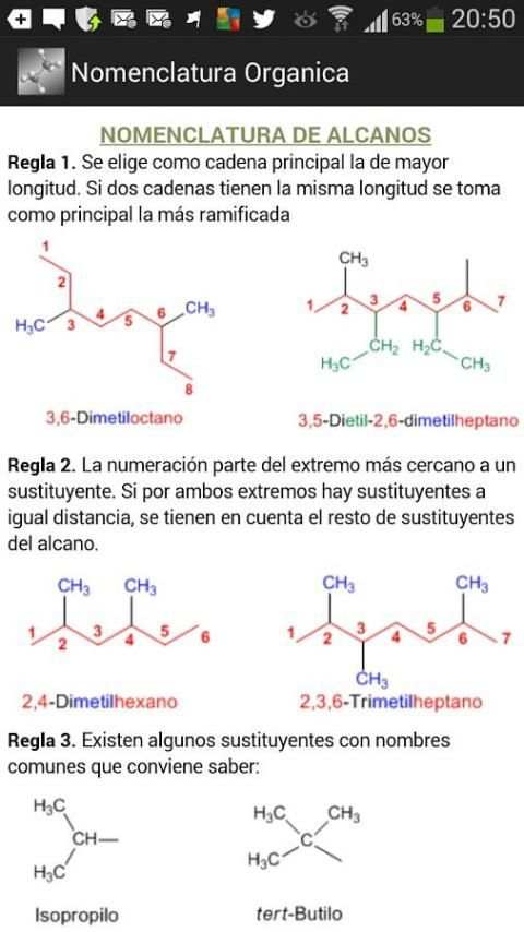 Nomenclatura Química Orgánica screenshot 2