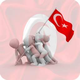 Türkiye Of çıkartmalar Bayraklar(Flag face) 1.0