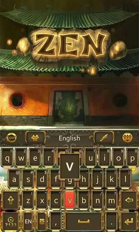 Zen GO Keyboard Theme & Emoji स्क्रीनशॉट 3