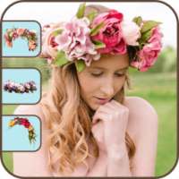 Wedding Flower Crown Hairstyle on 9Apps