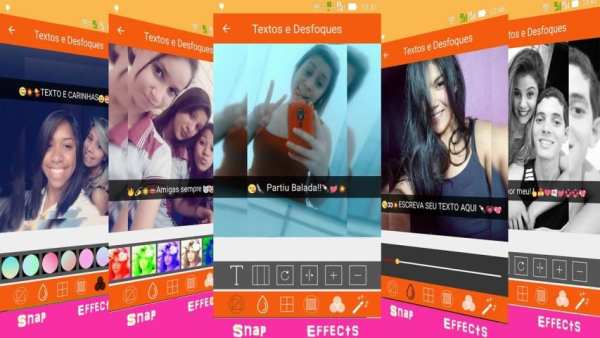 Desfocar Fundo e Carinhas Snap screenshot 7