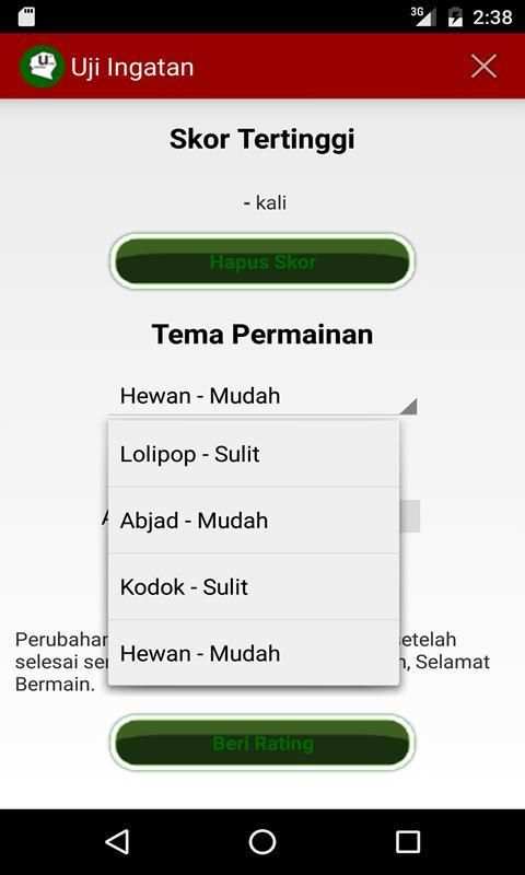 Permainan Uji Ingatan screenshot 1