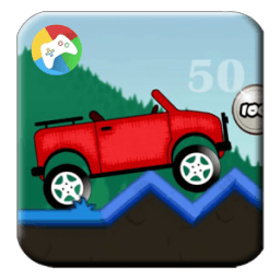 hill climb car أيقونة