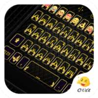 Gold Buterfly Bowknot Keyboard on 9Apps