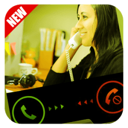 Incoming fake call icon