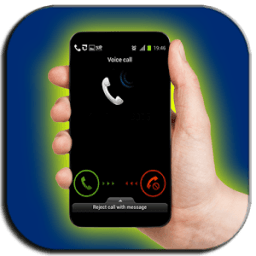 Incoming fake call أيقونة