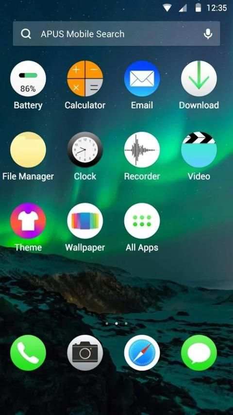 OS9 Pro-APUS Launcher theme screenshot 2
