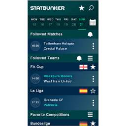 Statbunker live football app