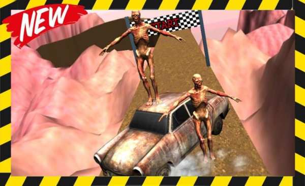Zombie Car Hill Climb 3D screenshot 5