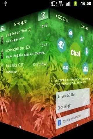 GO SMS Pro Theme Weed Ganja screenshot 2