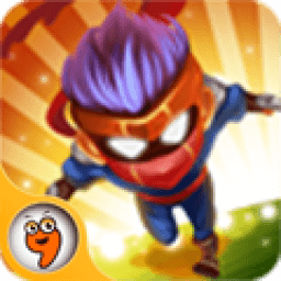 Crazy ninja running icon