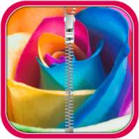 Rainbow Flower Zipper Unlock