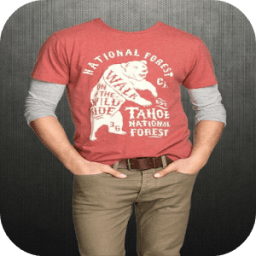 Man T-Shirt Photo Montage أيقونة