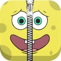 Sponge Boy Zipper Lock Screen