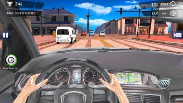 Speed Traffic Driving In Car screenshot 3