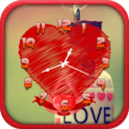 ikon Love Clock Live Wallpaper