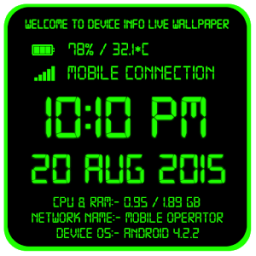 device info live wallpaper أيقونة