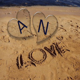 حرفك وحرف حبيبك على الرمل icon