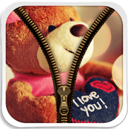 Teddy Bear Zipper Lock Screen иконка