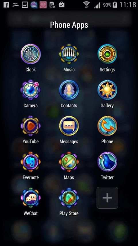 Stained Glass ZERO Launcher screenshot 1