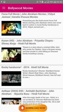 Bollywood Movies screenshot 3