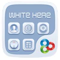 White Here GO Launcher Theme