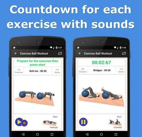 Exercise Ball Workout скриншот 1