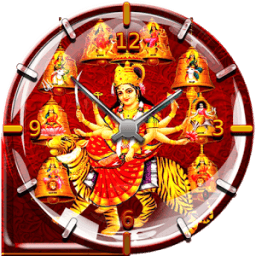 Durga Mata Clock LiveWallpaper आइकन